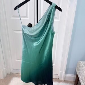 Cami NYC One Shoulder Ombre Dress